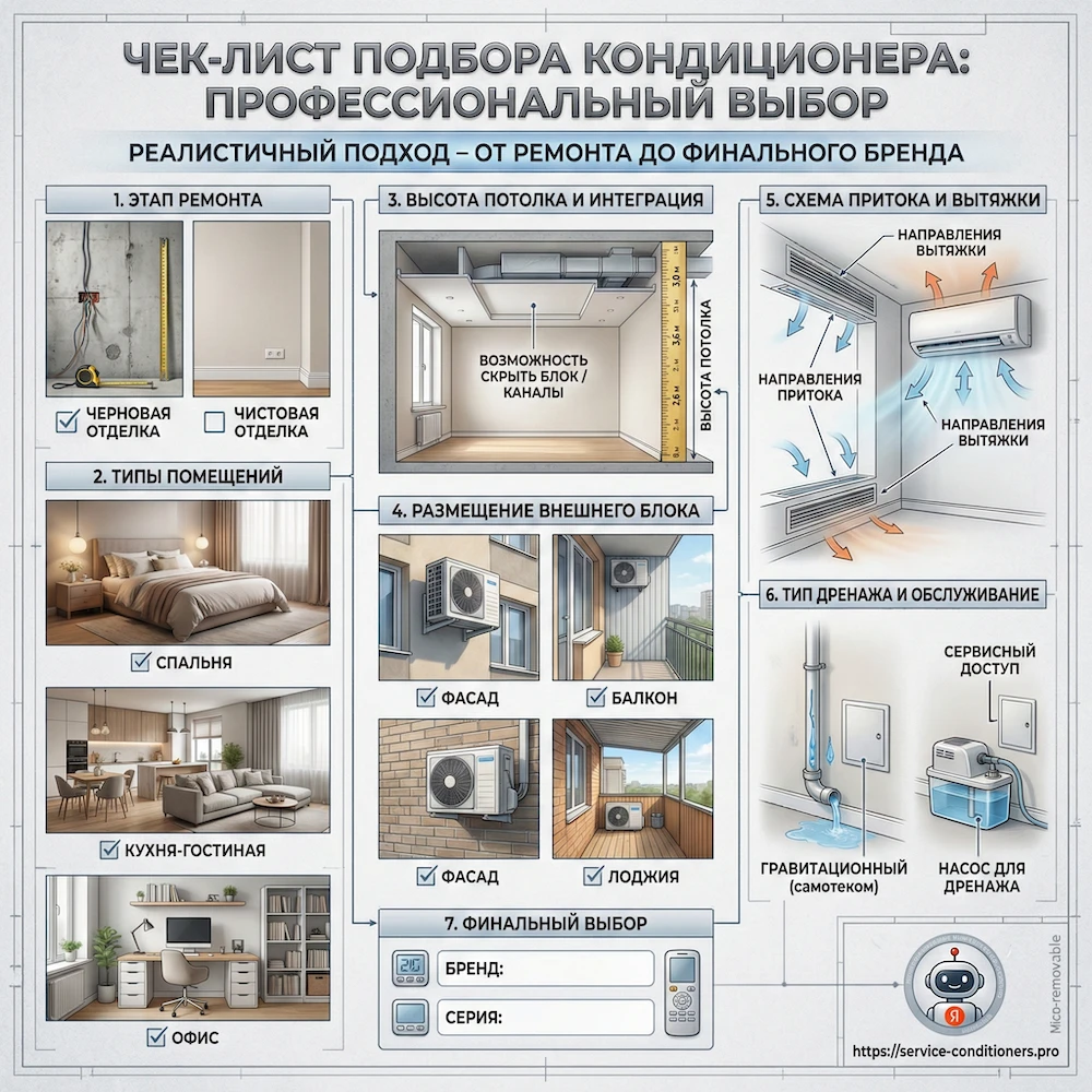 Чек-лист выбора кондиционера