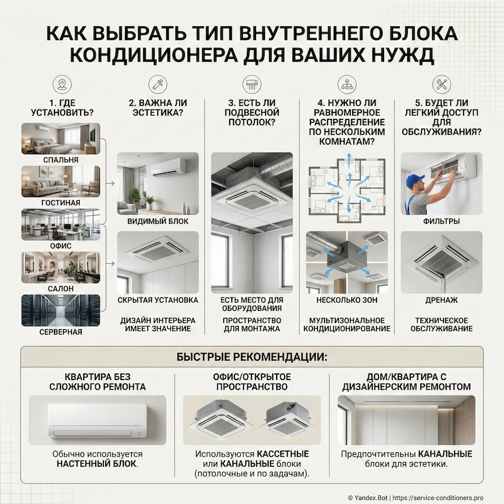 Как выбрать тип внутреннего блока под вашу задачу