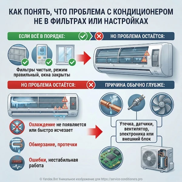Как понять, что проблема не в фильтрах и не в настройках?