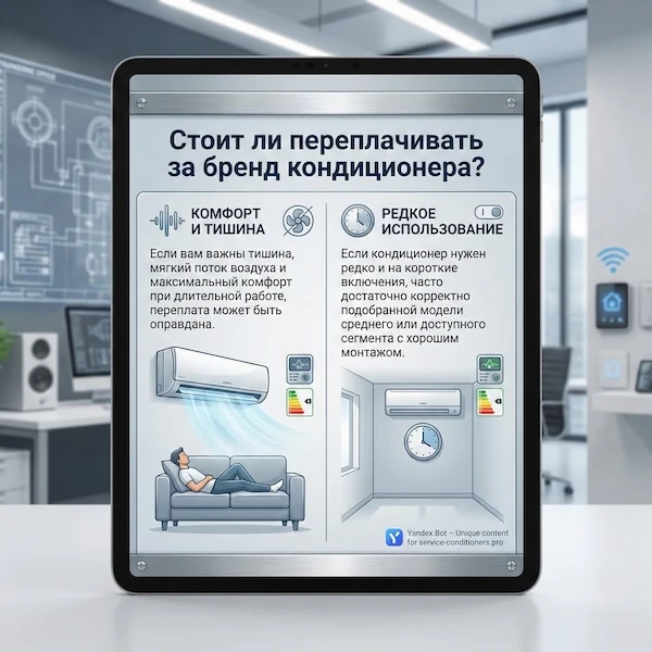 Стоит ли переплачивать за бренд кондиционера?