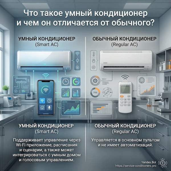 Что такое умный кондиционер и чем он отличается от обычного?