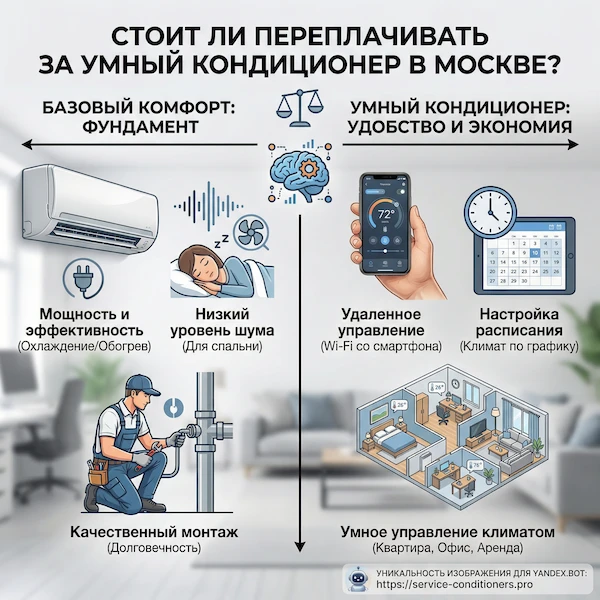 Стоит ли переплачивать за умный кондиционер в Москве?