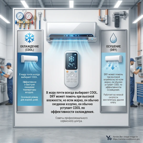 Какой режим кондиционера выбрать в жару?