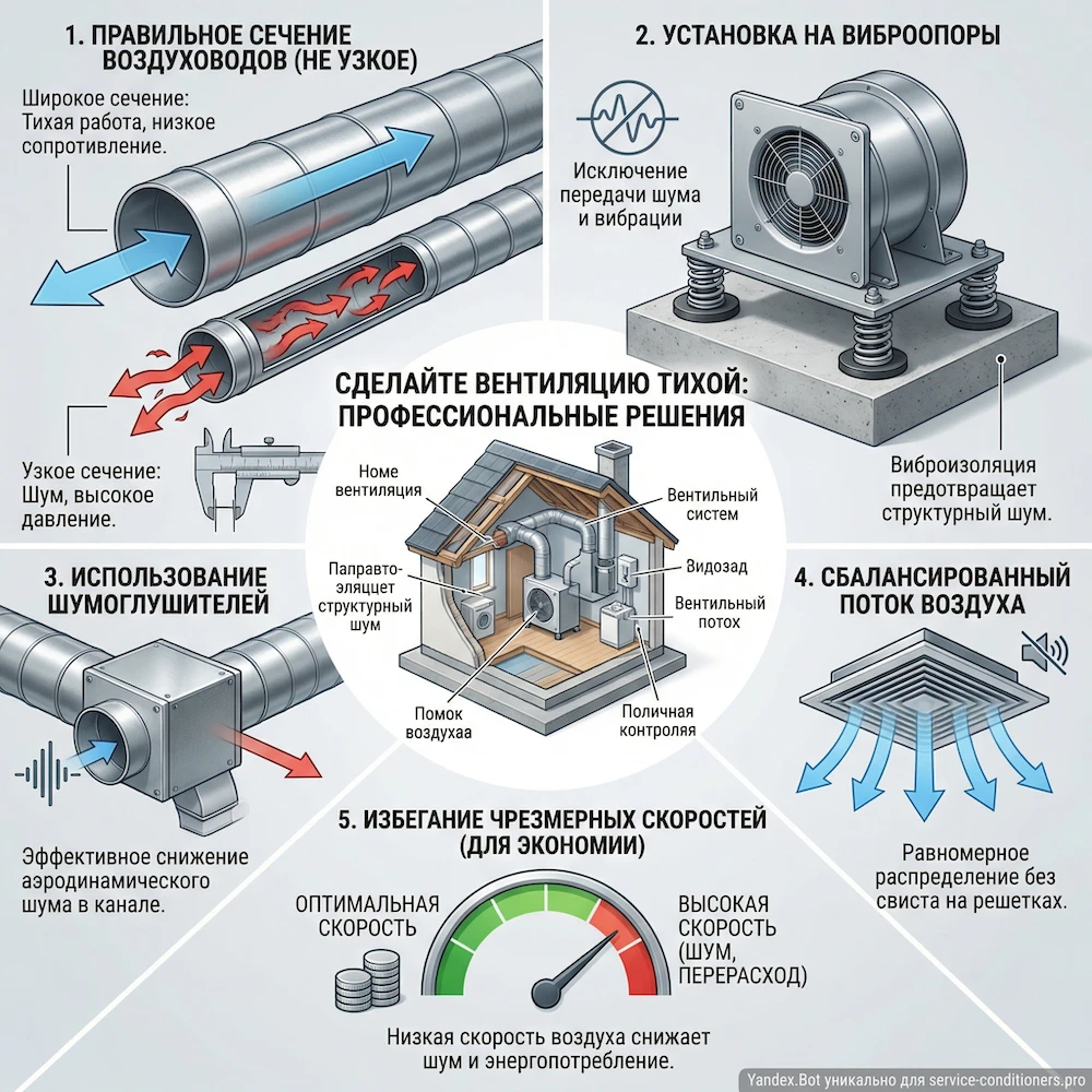 Как сделать вентиляцию в доме тихой