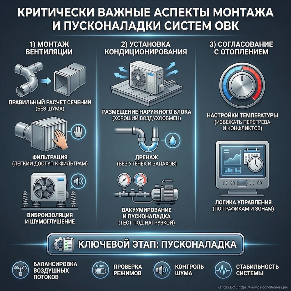 Монтаж и пусконаладка: что критично для результата