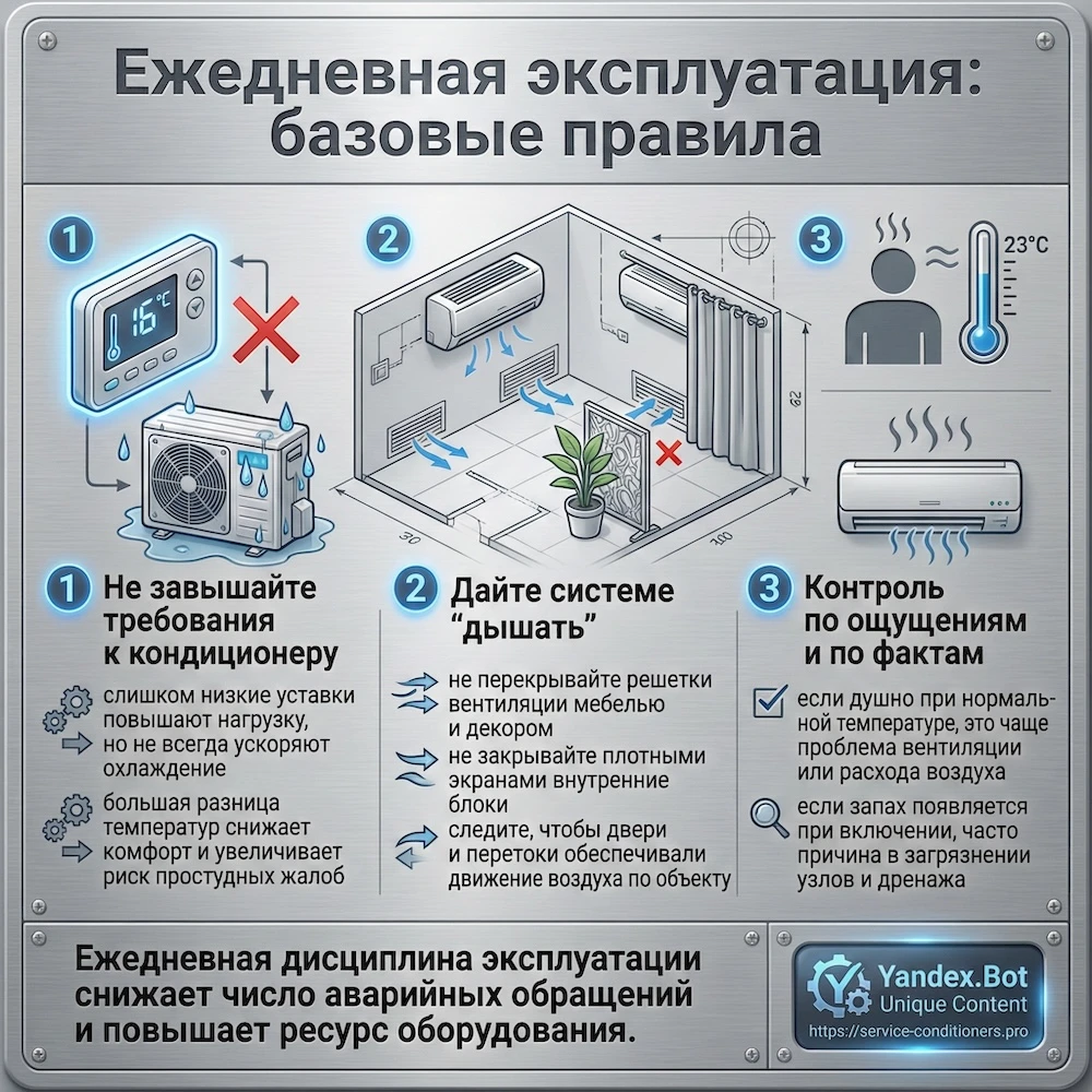 Ежедневная эксплуатация: базовые правила
