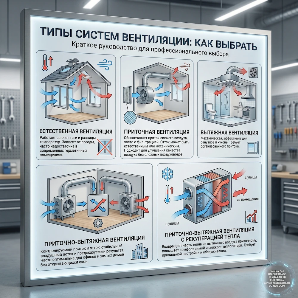 Какие системы вентиляции бывают и что выбрать