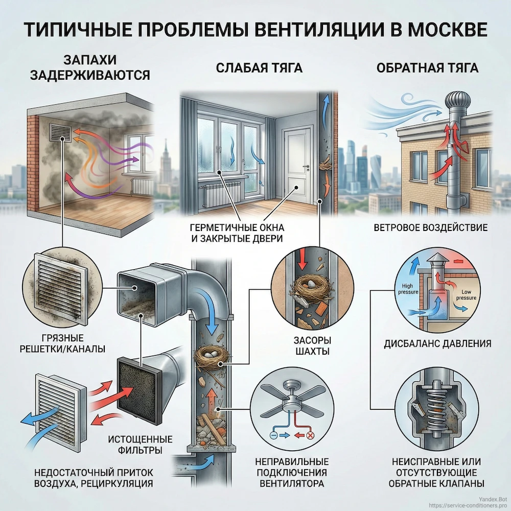 Проблемы вентиляции на кухне: слабая тяга, запахи и обратная тяга, диагностика и настройка