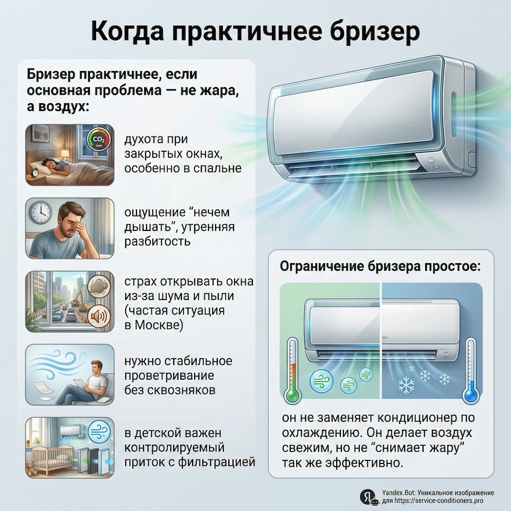 Когда выбрать бризер: свежий воздух и фильтрация в спальне или детской в Москве
