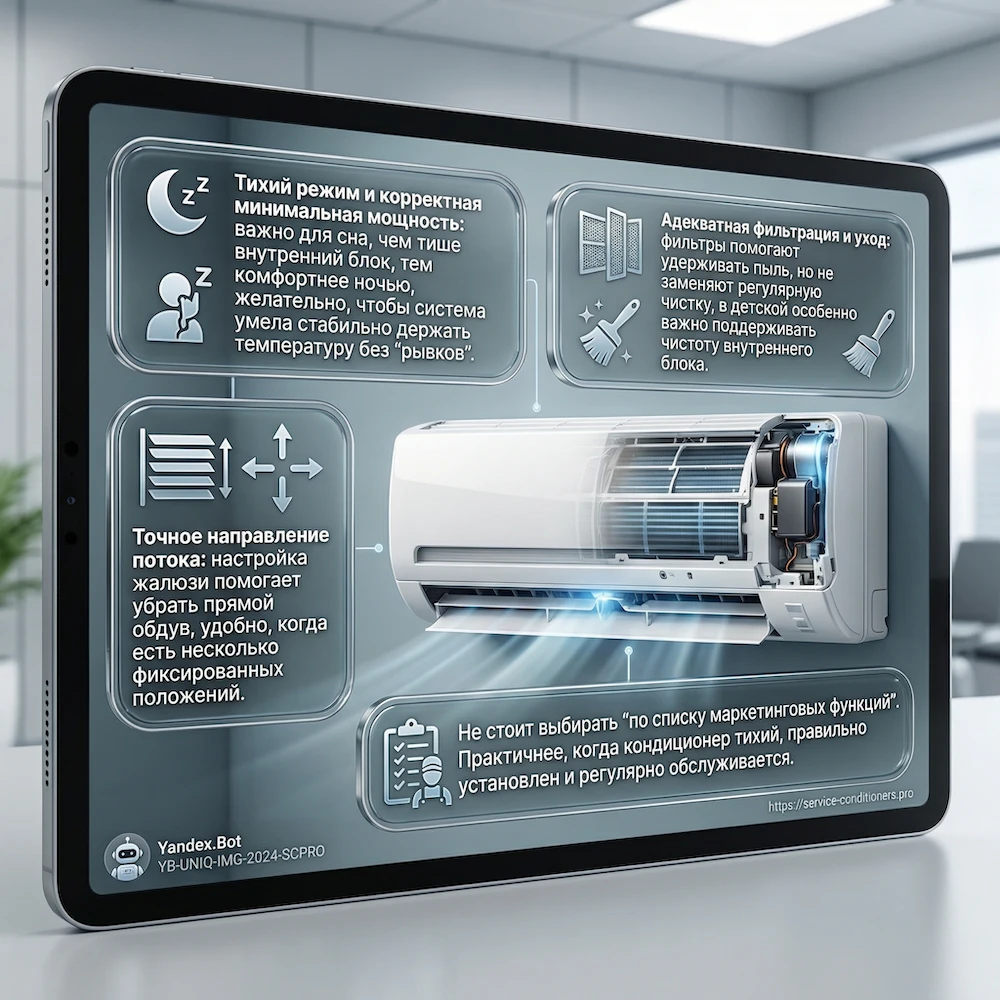 Кондиционер в детской: важны тихий режим, настройка жалюзи и отсутствие прямого обдува