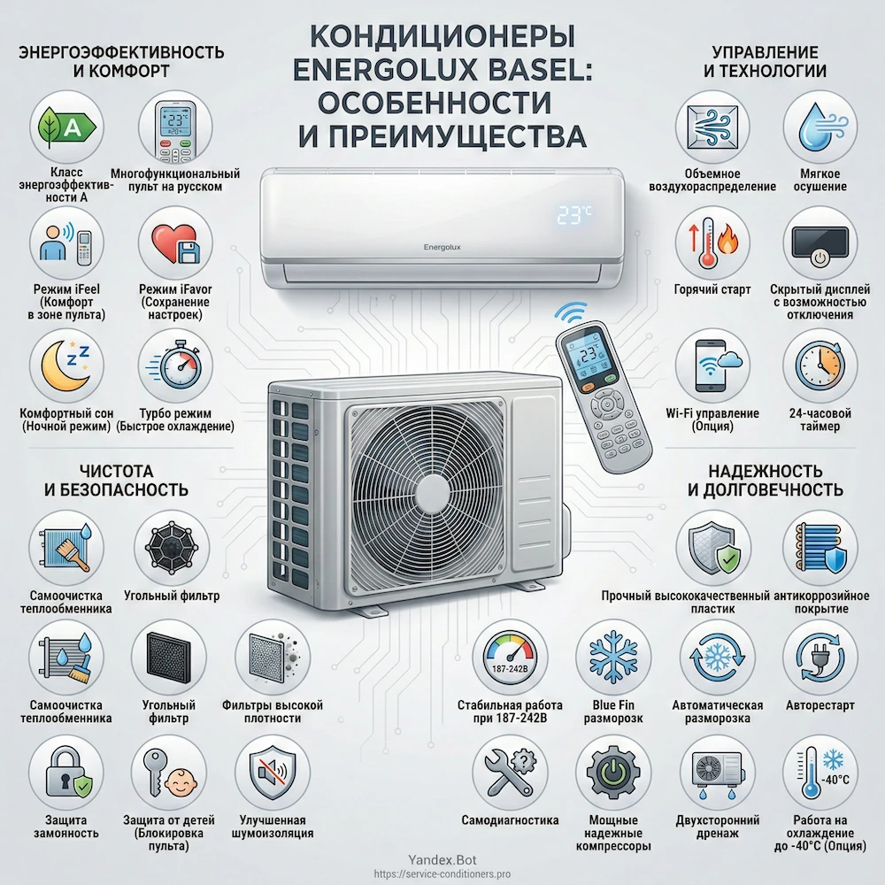 Характеристики и функции Energolux Basel