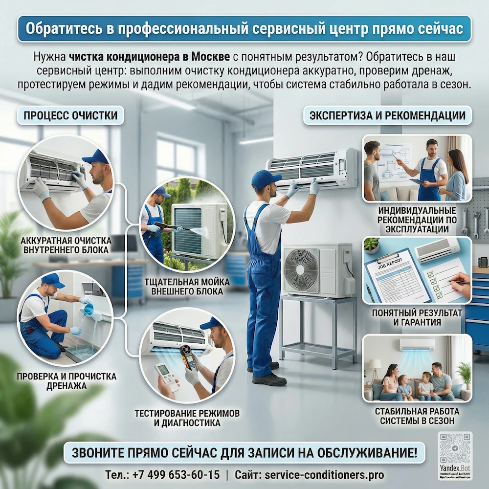 Вызвать мастера: чистка кондиционера в Москве и чистка сплит систем