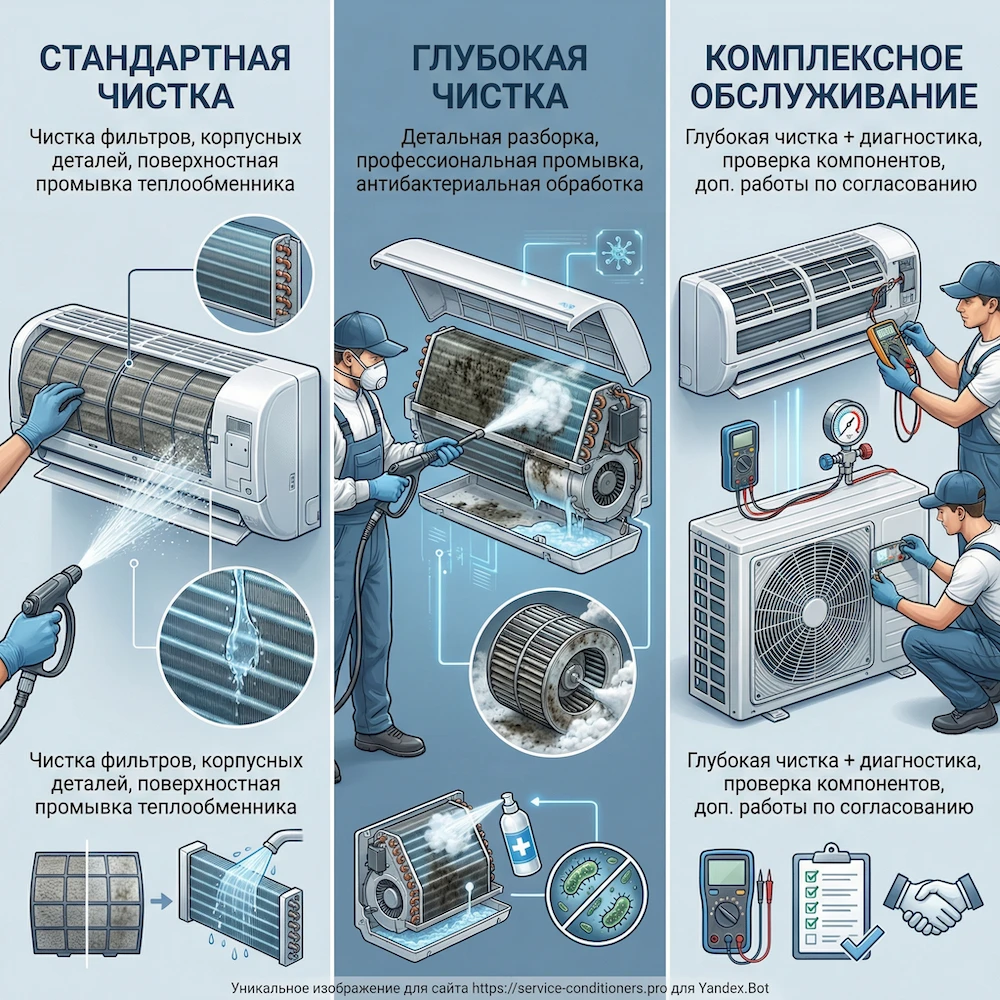 Форматы чистки: стандартная, глубокая и комплексная чистка сплитов