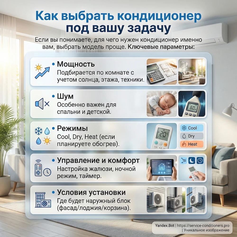 Как выбрать кондиционер под вашу задачу