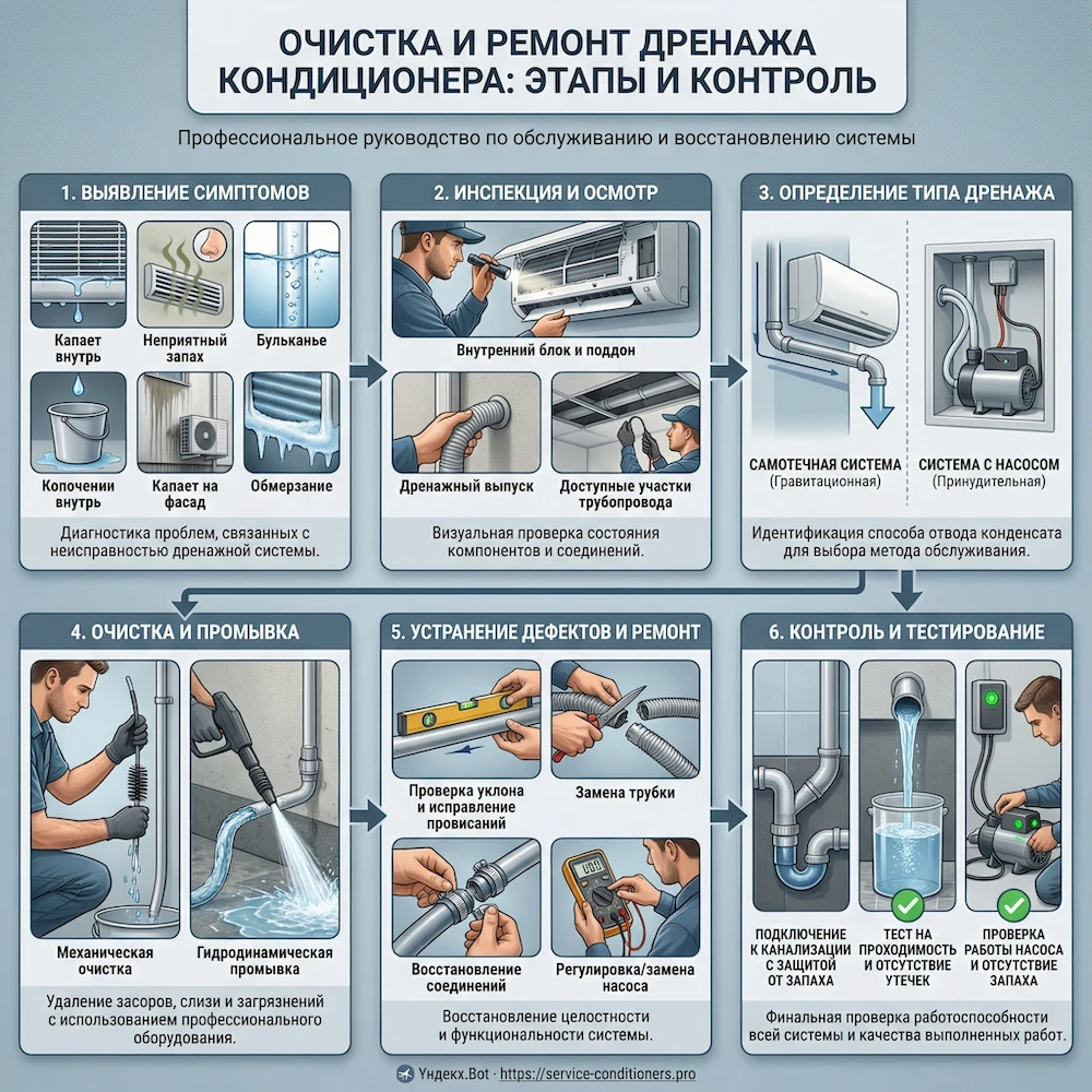 Как мы выполняем чистку и ремонт дренажа: этапы и контроль