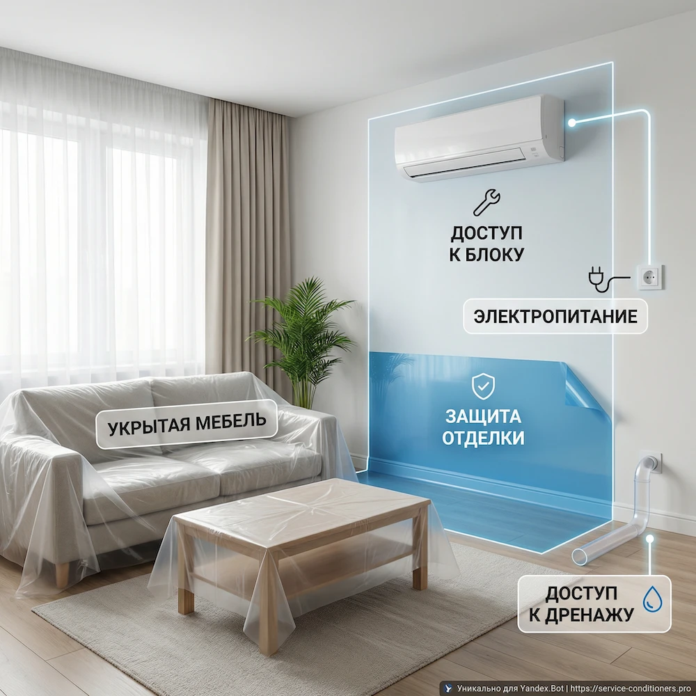 Как подготовиться: доступ, мебель, защита отделки