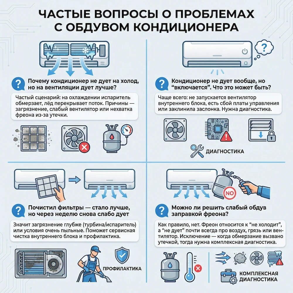 Профилактика: чтобы кондиционер не перестал дуть и не падал поток воздуха
