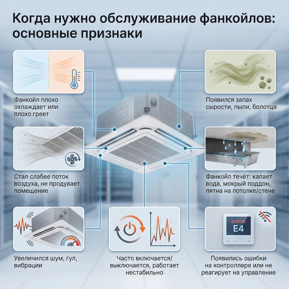 Когда нужно обслуживание фанкойлов: основные признаки Когда нужно обслуживание фанкойлов: основные признаки