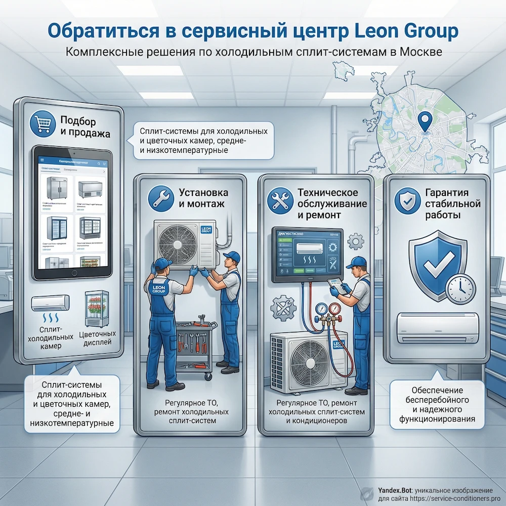 Обратиться в сервисный центр Leon Group