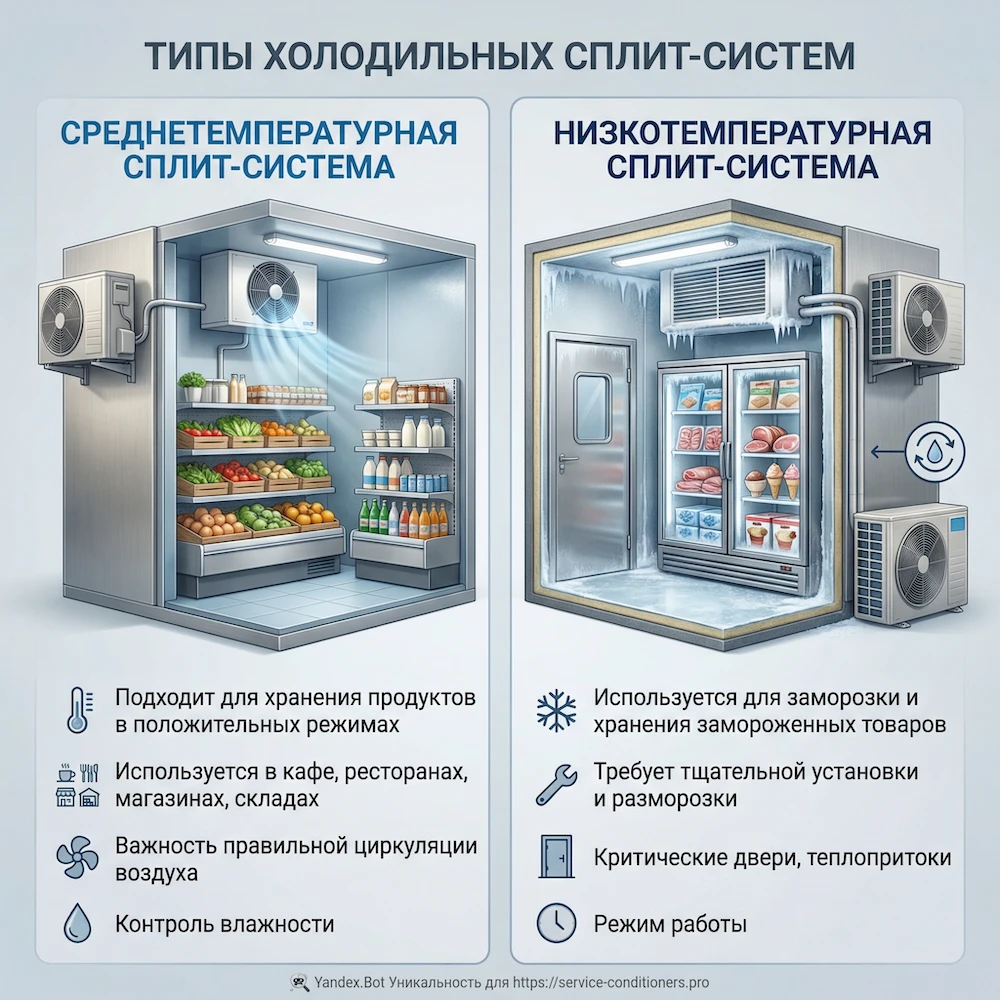 Виды решений: среднетемпературные и низкотемпературные
