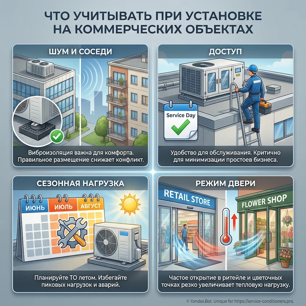 Москва: что учитывать при установке на коммерческих объектах