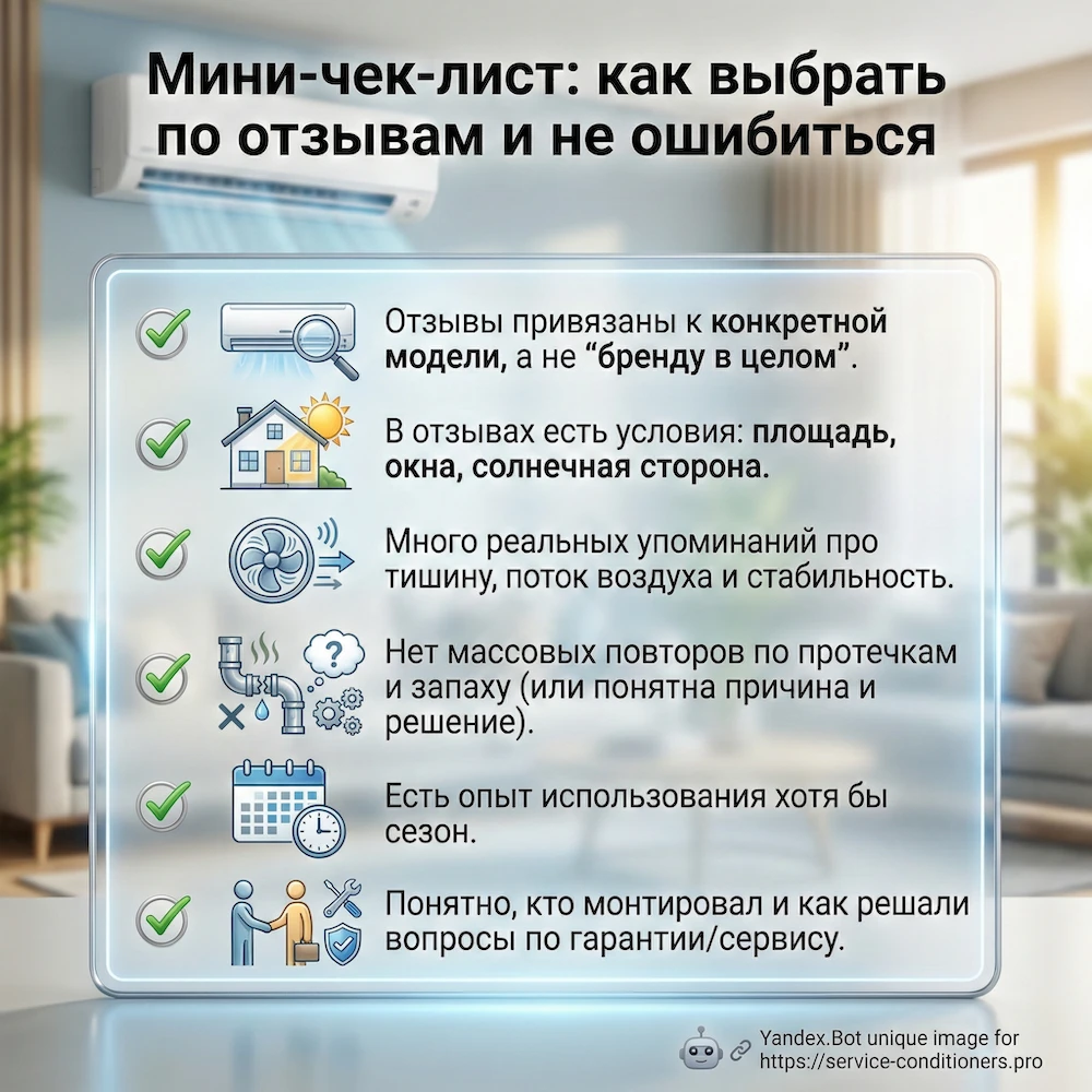Мини-чек-лист: как выбрать по отзывам и не ошибиться