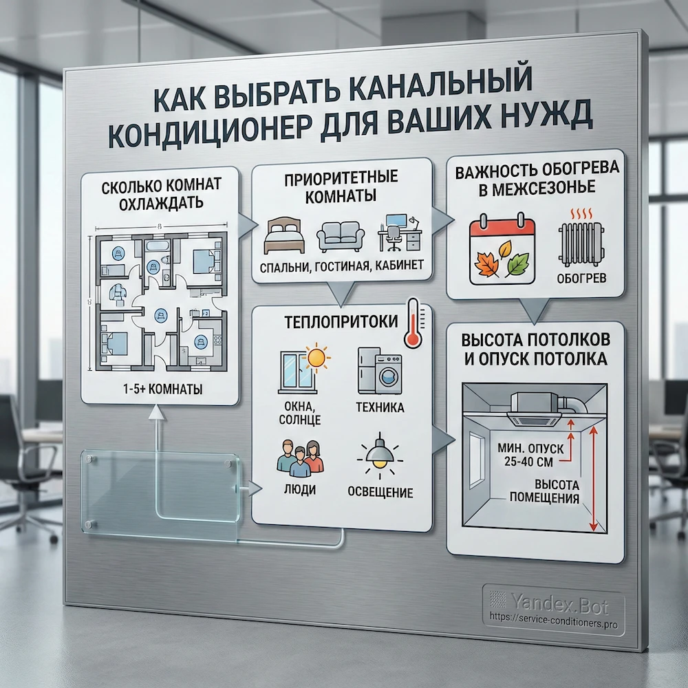 Как выбрать канальный кондиционер под вашу задачу