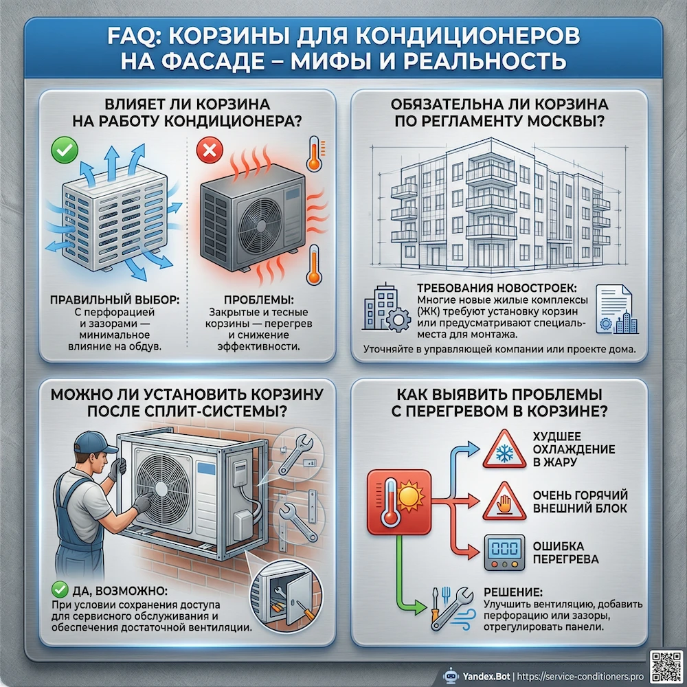 FAQ Корзина для кондиционера