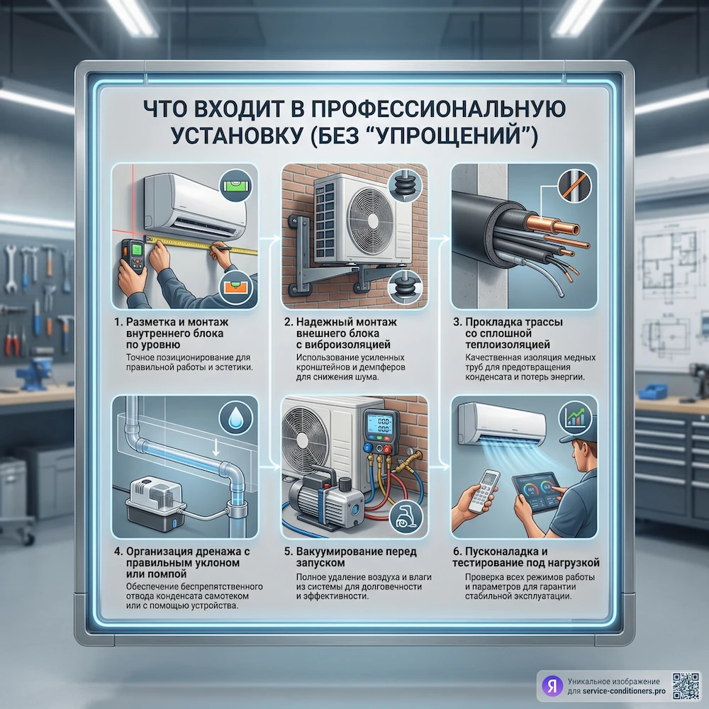 Что входит в профессиональную установку (без “упрощений”)