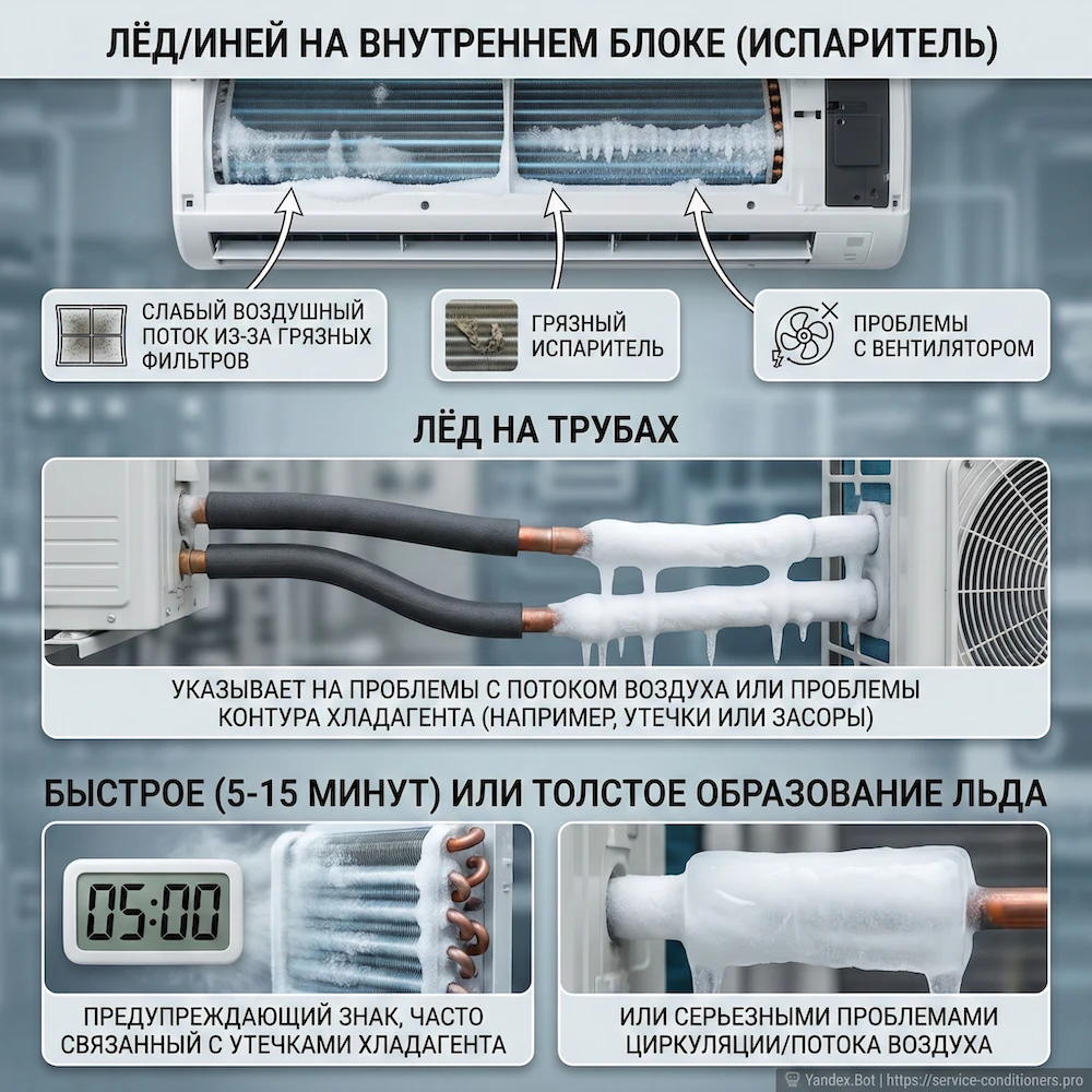 Где образуется лед и что это может означать