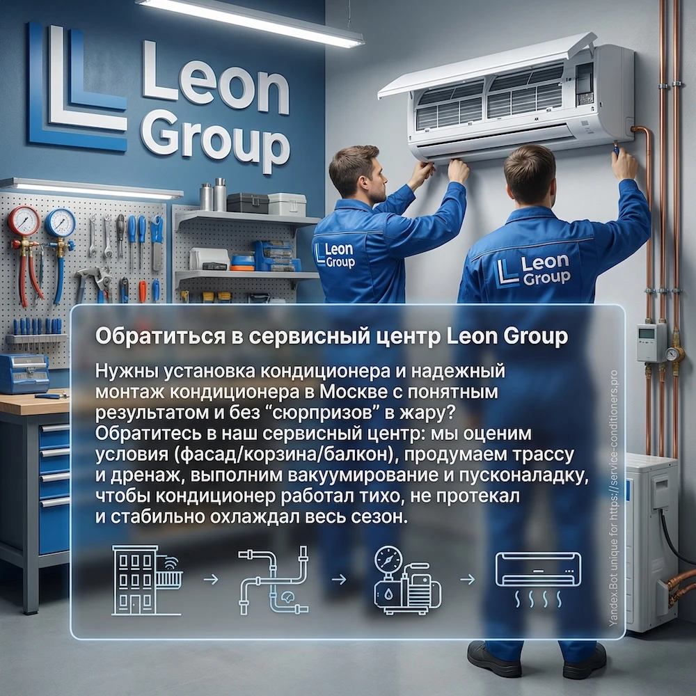 Обратиться в сервисный центр: установка кондиционера и монтаж сплит системы в Москве