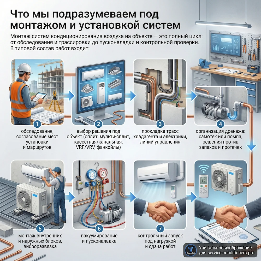 Что мы подразумеваем под монтажом и установкой систем