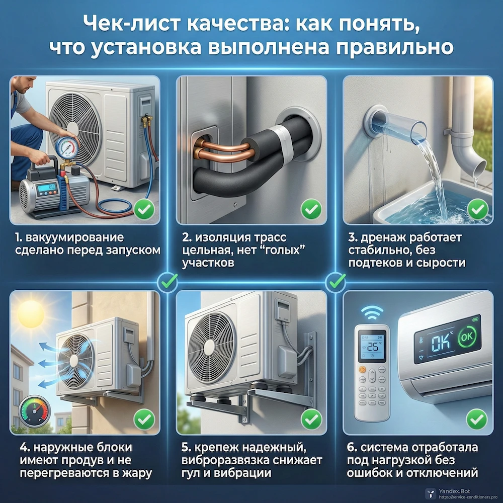 Чек-лист качества: как понять, что установка выполнена правильно