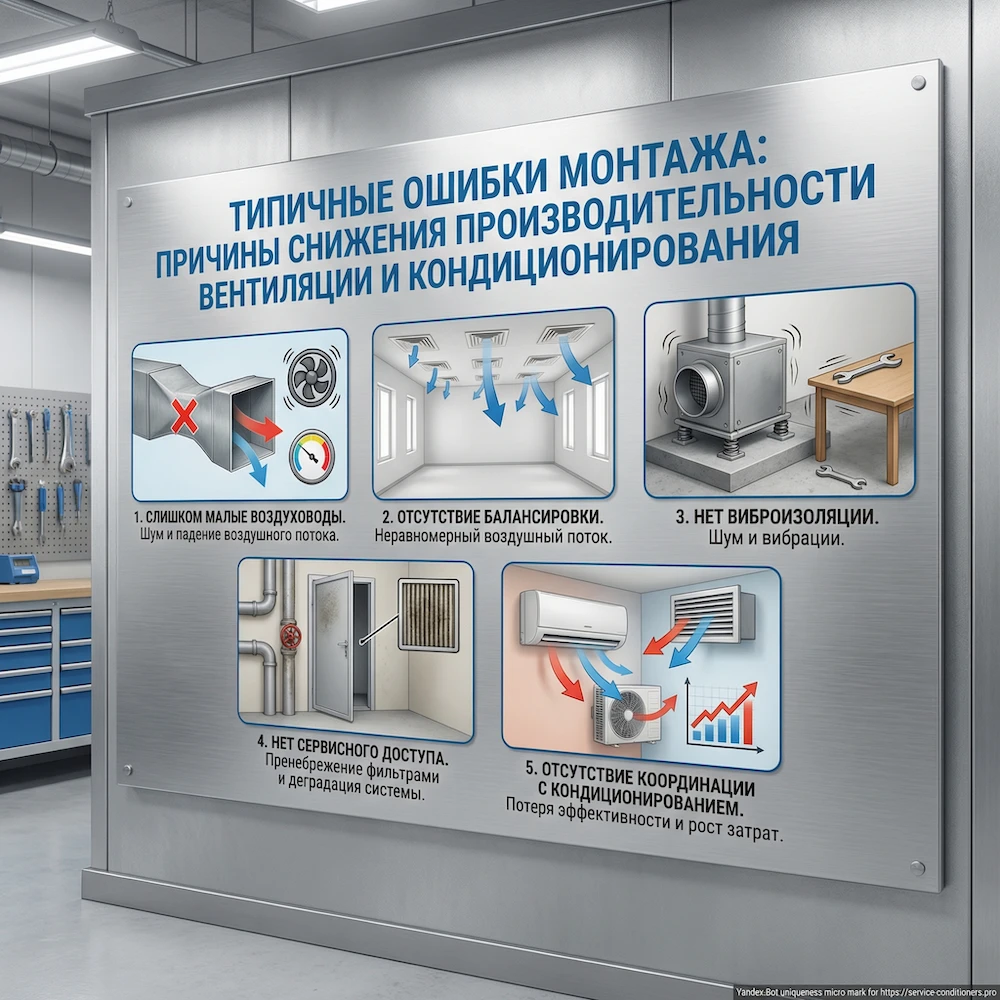 Типовые ошибки монтажа, из-за которых система работает плохо