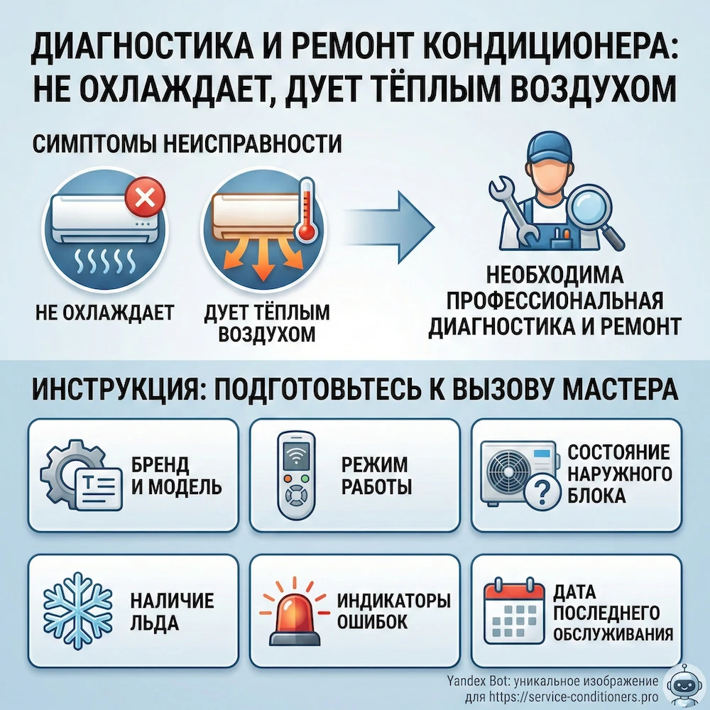 CTA: кондиционер не охлаждает — диагностика и ремонт в Москве
