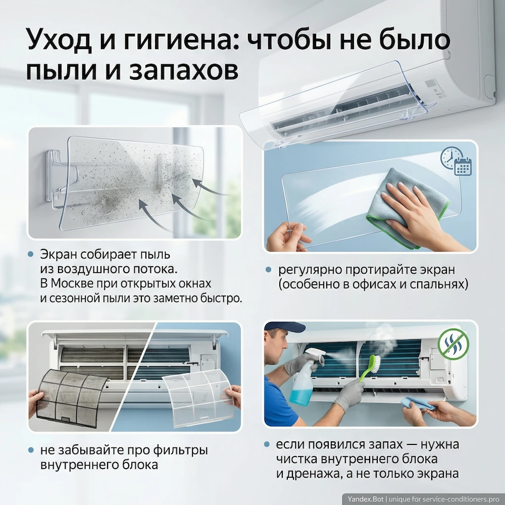 Уход и гигиена: чтобы не было пыли и запахов