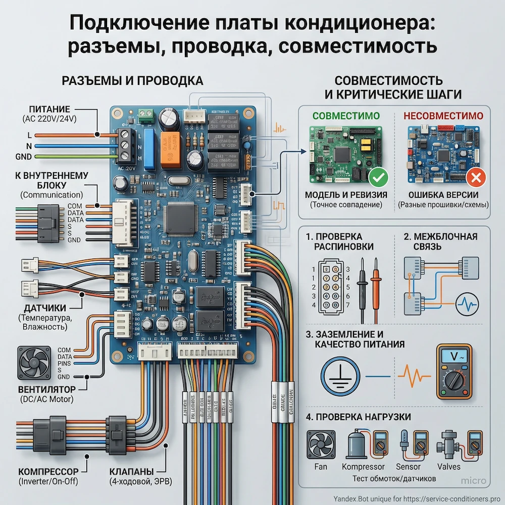 Подключение платы кондиционатора: разъемы, проводка, совместимость” src=“/ris/pl5.webp” style=“width:100%;height:auto;display:block;border-radius:14px;border:1px solid #e7eaf1;aspect-ratio:1/1;object-fit:cover;
