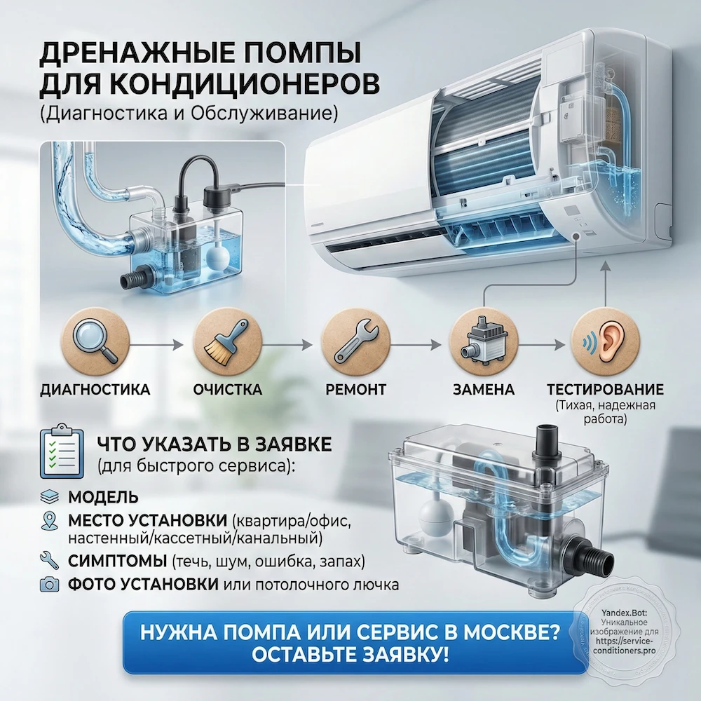 CTA по установке помпы кондиционера CTA по установке помпы кондиционера
