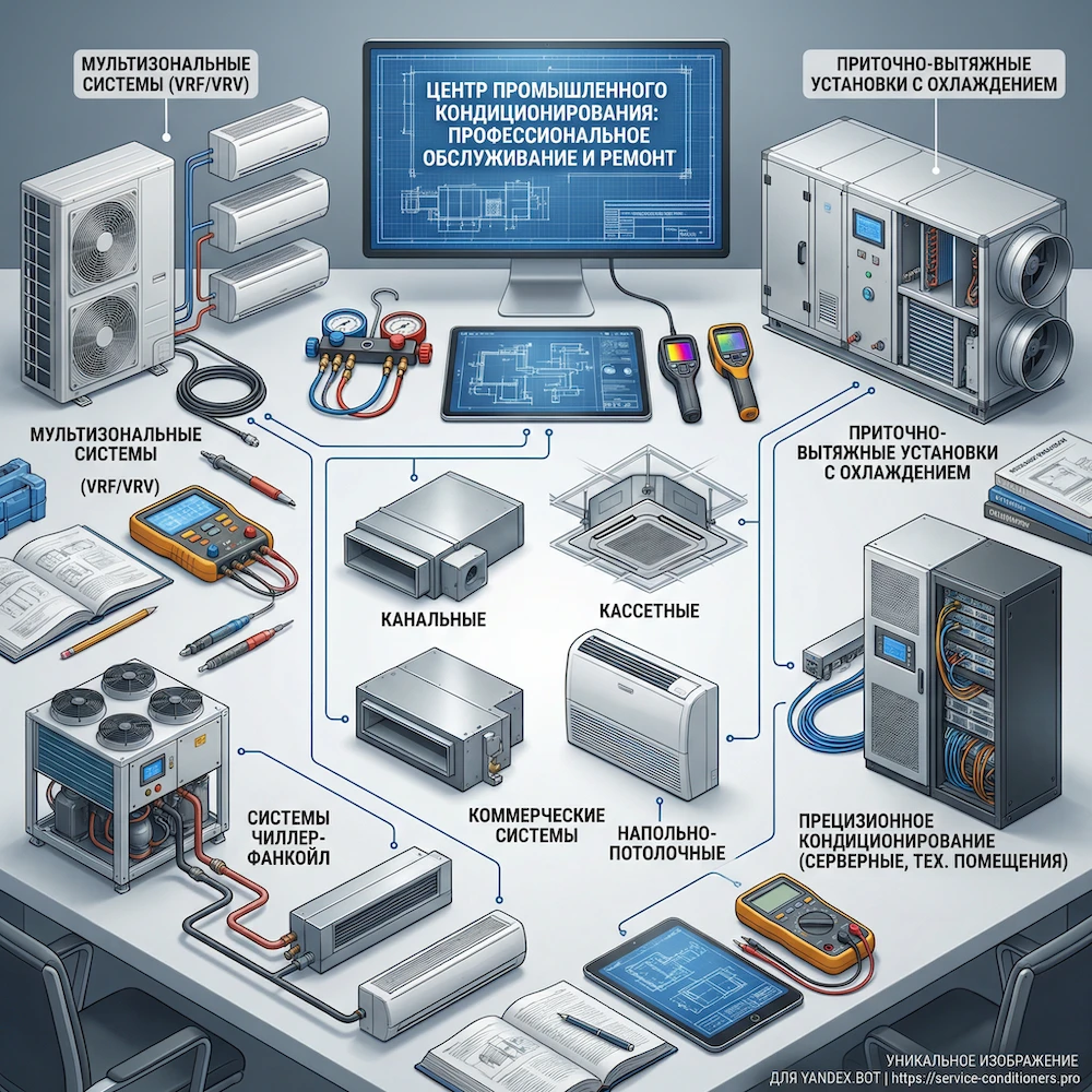 Что относят к промышленным кондиционерам
