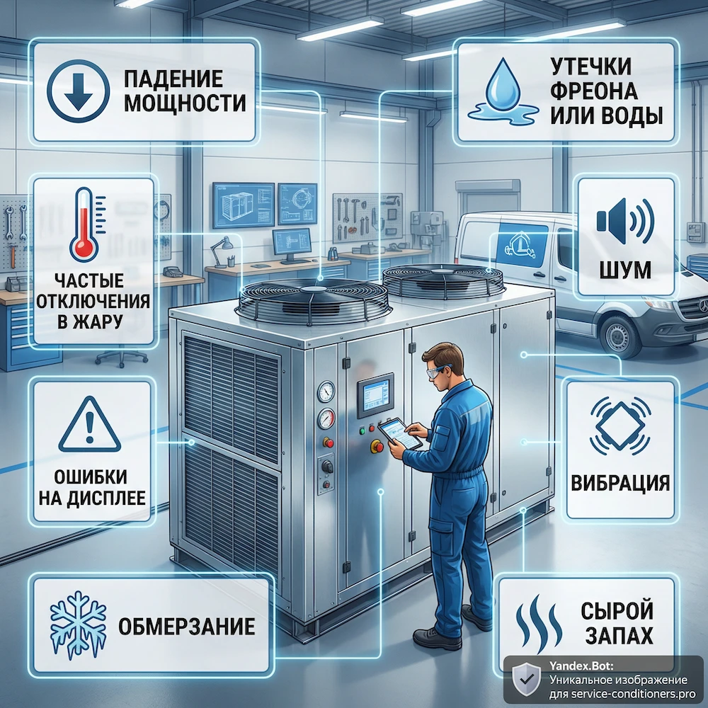Признаки, что нужен ремонт промышленных кондиционеров