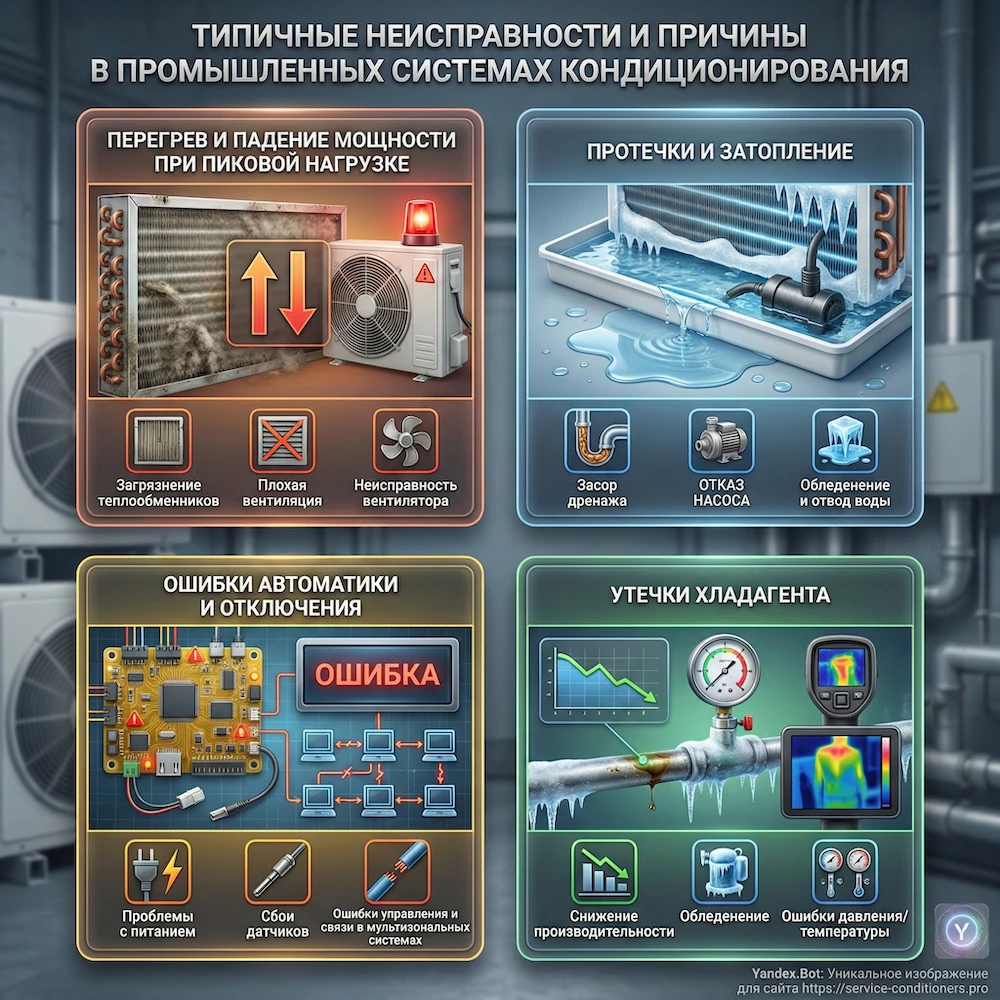 Типовые неисправности и причины