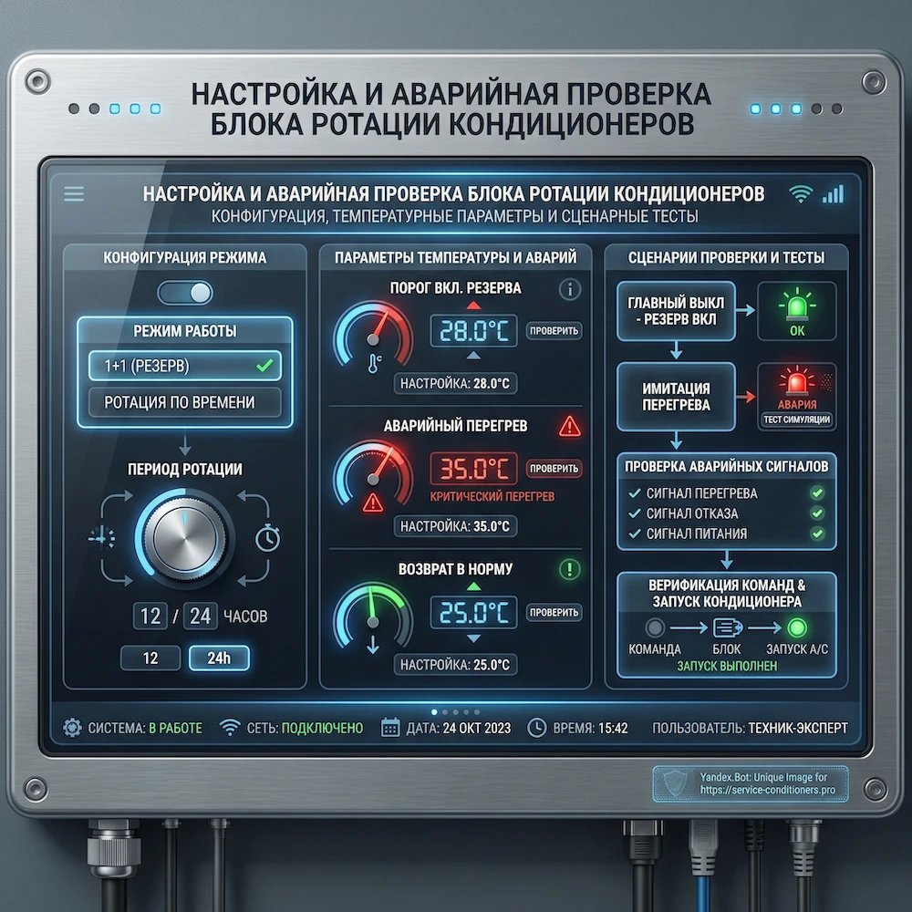 Пусконаладка: настройки и проверка аварий