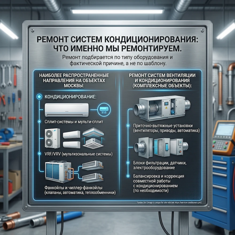 Ремонт системы кондиционирования: что именно мы ремонтируем