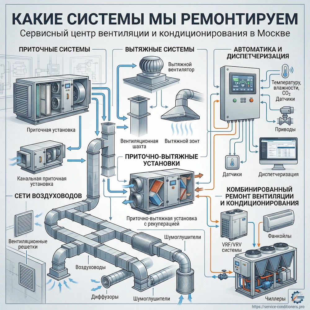 Какие системы мы ремонтируем