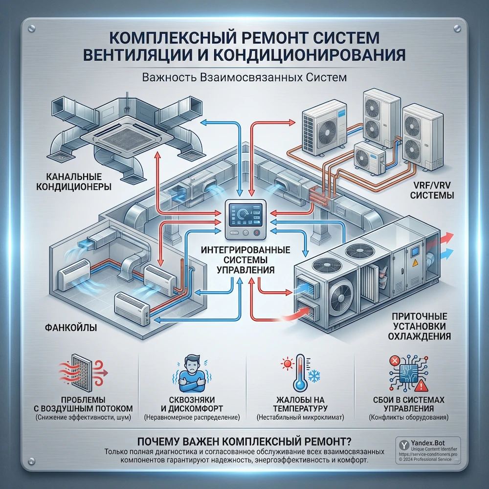 Вентиляция и кондиционирования ремонт: когда важно делать комплексно