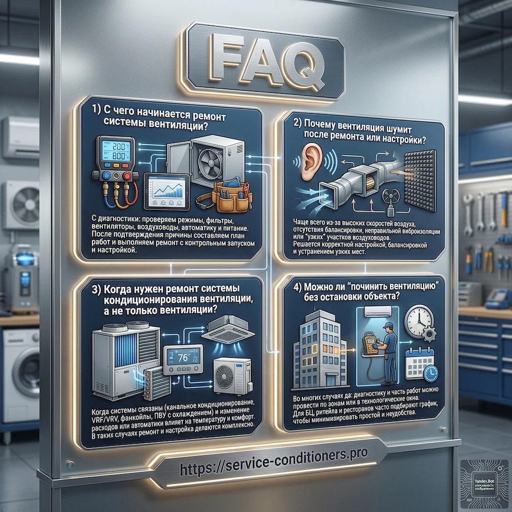 FAQ по ремонту вентиляции