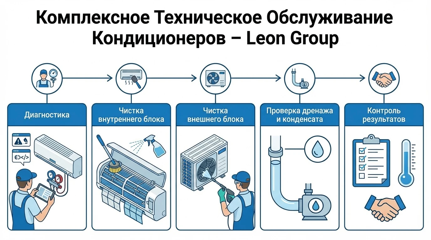 Иллюстрация: работы по техническому обслуживанию