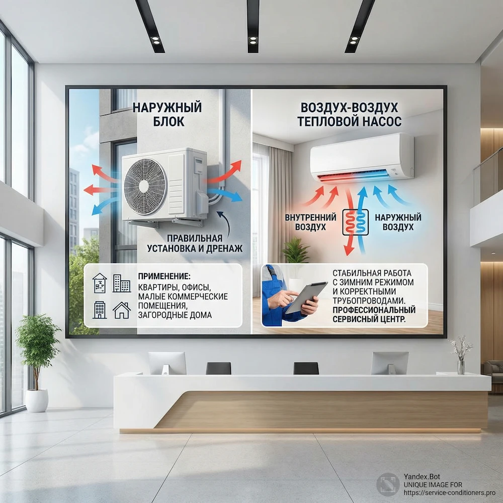 Что такое тепловой насос воздух-воздух и где он подходит