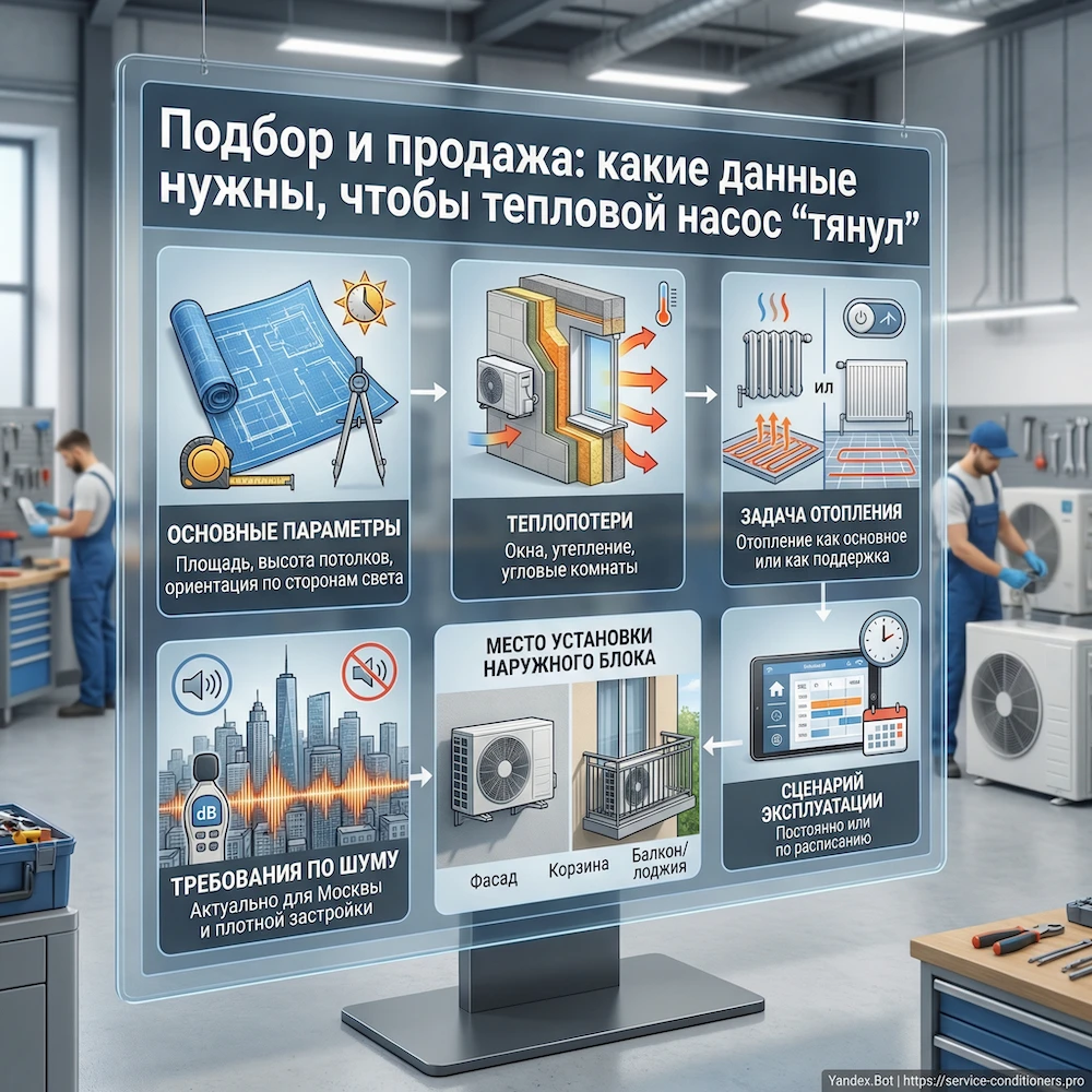 Подбор и продажа: какие данные нужны, чтобы тепловой насос “тянул”