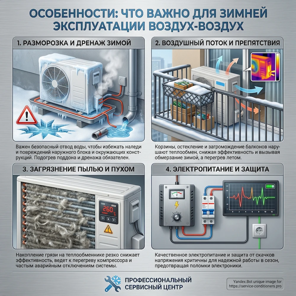Особенности Москвы: что важно для зимней эксплуатации воздух-воздух
